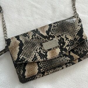 Nine West Snakeskin Pattern Crossbody Bag